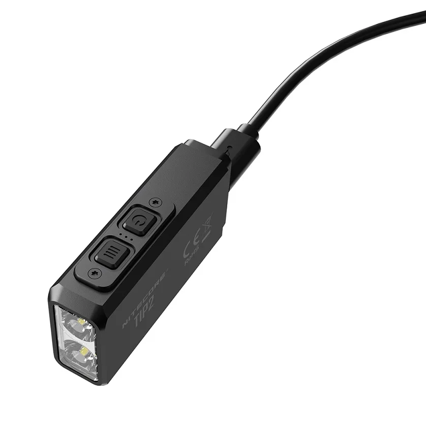 NITECORE TIP2 Мини светодиодный фонарик CREE XP-G3 S3 720 люмен брелок фонарик с батареей+ USB Перезаряжаемый