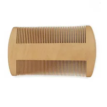 FH-20017 логотип пустой персикового дерева расческа борода гребень обоюдоострый тонкой гребень