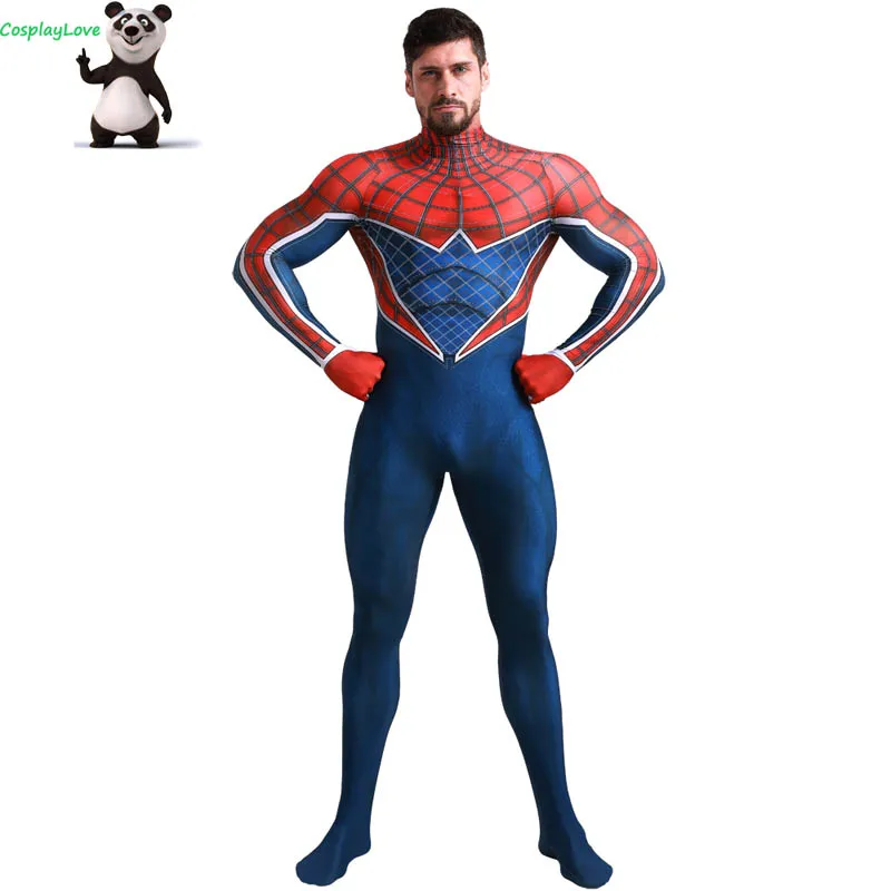 Косплей Любовь Человек-паук: в паук-стих панк Человек-паук-мужской костюм для косплея комбинезон Layca Zentai для Рождественский костюм косплей