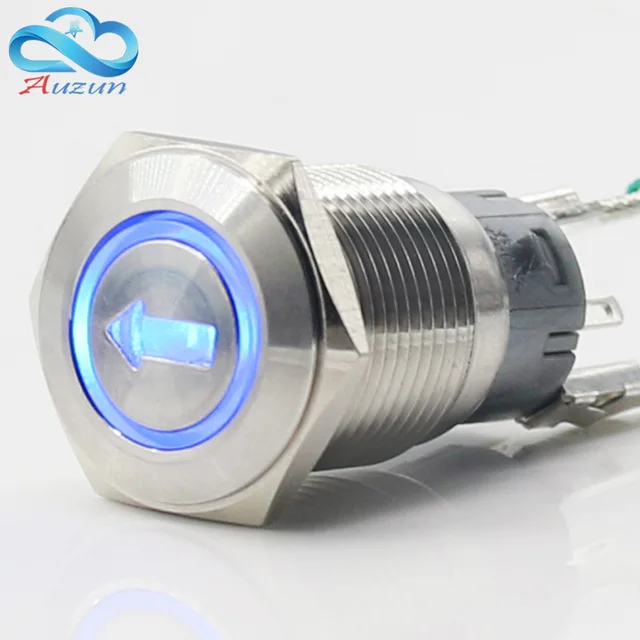 The 16MM reset button switch instantaneous 3A The arrow The doorbell