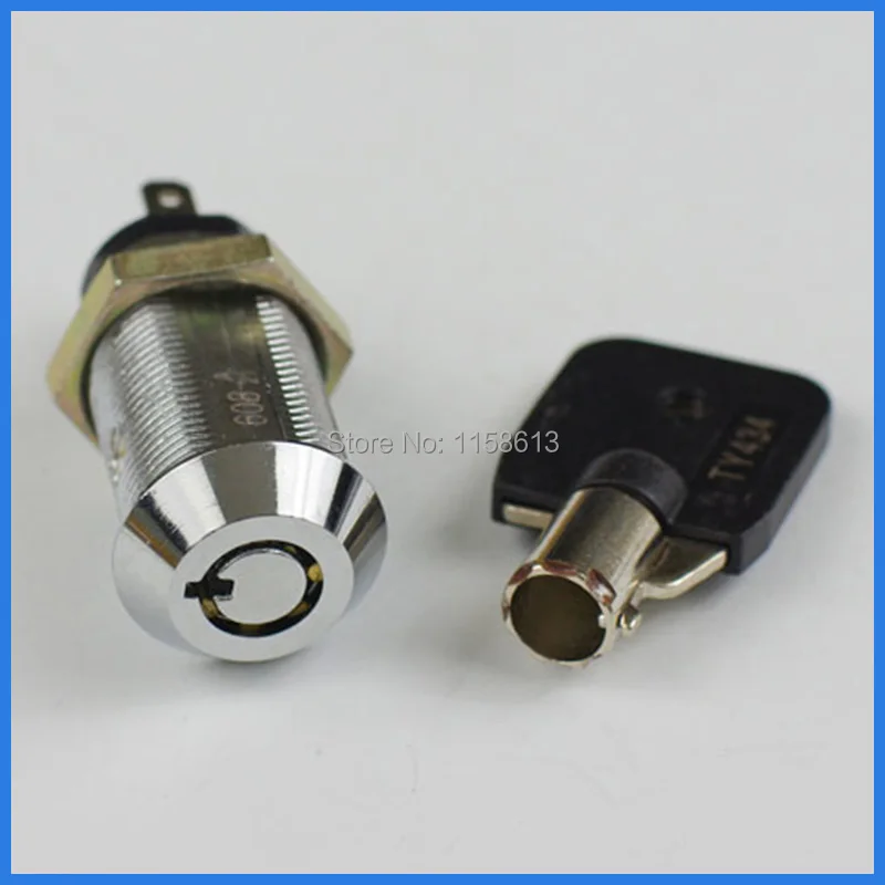5 pieces 32mm zinc alloy keyed alike tubular electric switch lock