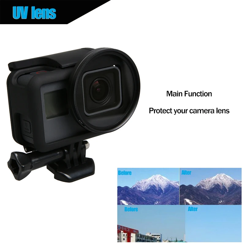 Фильтр для камеры 7 в 1 52 мм CPL FLD UV ND4 красный желтый морской фильтр дайвинга +