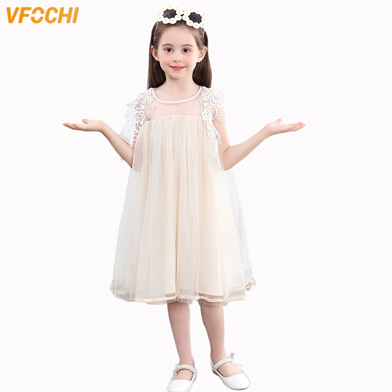 

VFOCHI Girl Princess Dresses Summer Cute Girls Clothes Elegant Lace Baby Kids Dresses for Girl 2-10Y Ball Gown Girl tutu Dresses