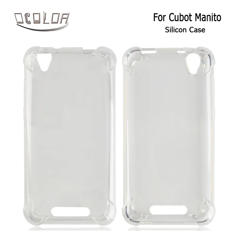 

Ocolor For Cubot manito Silicon Case Transparent Anti-knock TPU Back Case Mobile Phone Protective Cover For Cubot manito