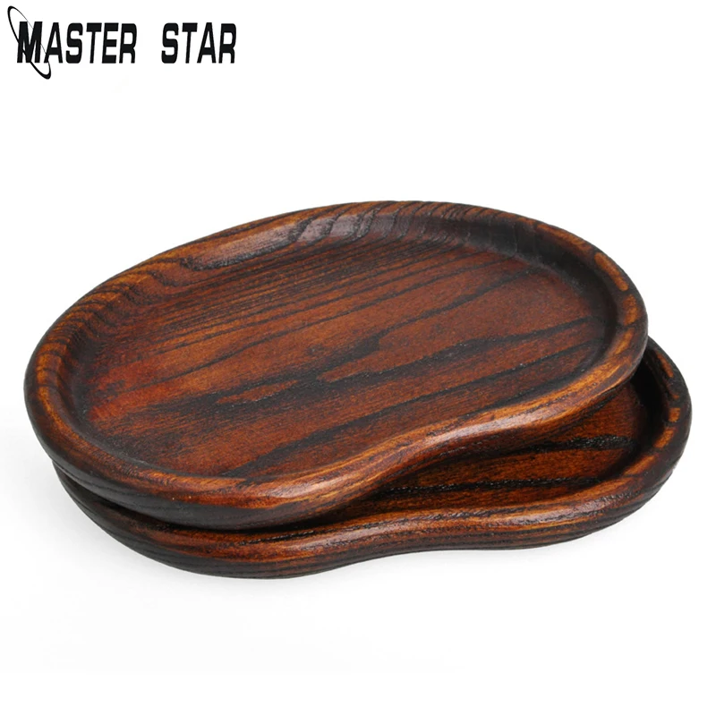 

Master Star Export Wooden Plate Tableware Oval Shaped Dish Handmade Snacks Tray Tableware Tea Food Tray