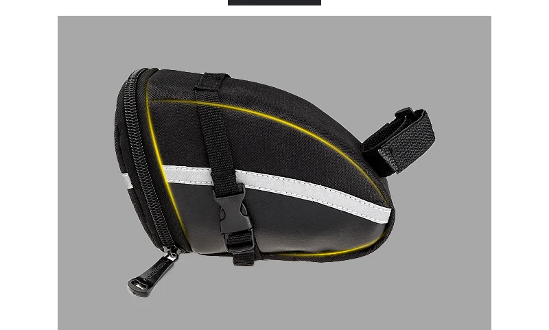 Best ROSWHEEL 1.2L Portable Waterproof Bike Saddle Bag Cycling Seat Pouch Bicycle Tail bags Rear Pannier Cycling equipment 5