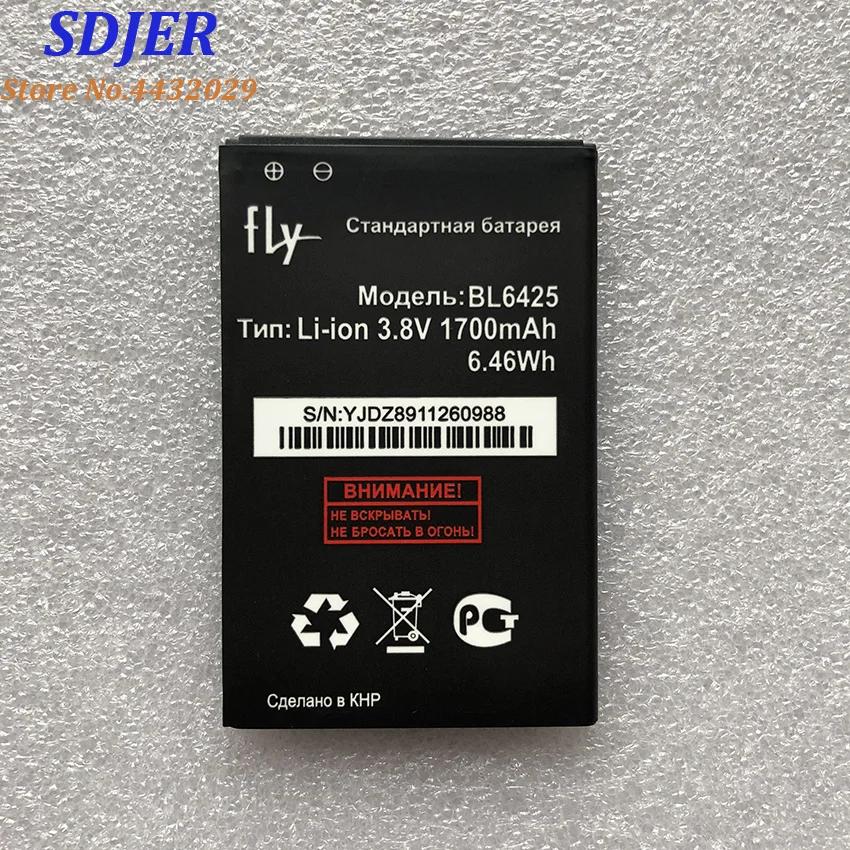 Высококачественная Новинка для FLY BL6425 Оригинальная батарея 1700 мАч запасные