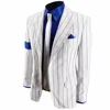 Retro Michael Smooth Criminal Vocal Concert History Stripe Outfit Suits for impersonator 4