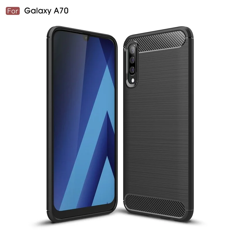 

Silicon Soft TPU Brushed Carbon Fiber Texture Cover for Samsung Galaxy A10E A20E A30 A40S A50 A60 A70 S10e Plus M20 M30 M10 Case