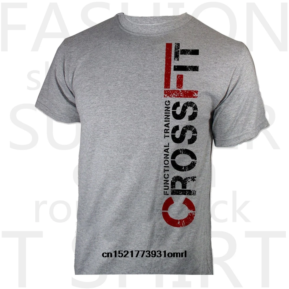 

Men t shirt Classic Crossfit Functional Grey Fashion t-shirt women