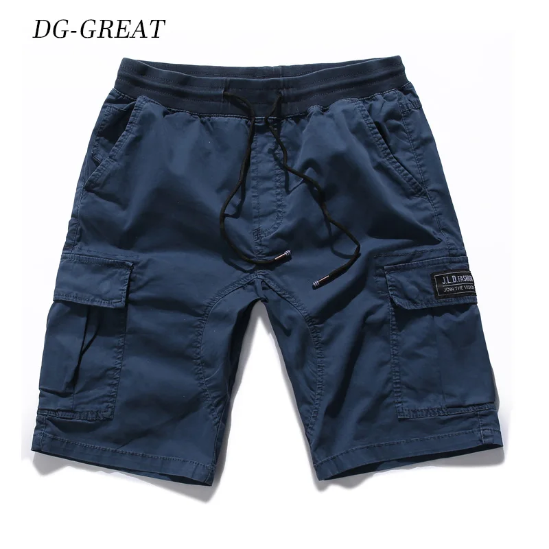 Повседневные Летние х/б мужские шорты до колена хлопчатобумажные брюки шорты винтажные повседневные мужские шорты-бермуды masculina Большие размеры 44