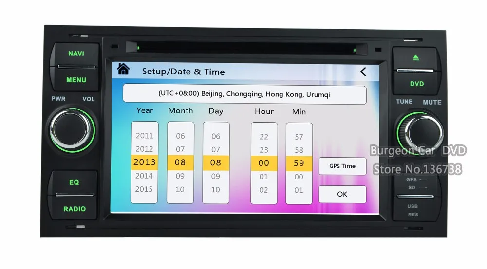 Top Factory price Touch screen Car DVD for Ford Transit Fiesta C-MAX Focus Mondeo Kuga Fusion 2004 2005 2006 2007 GPS Stereo Radio 36