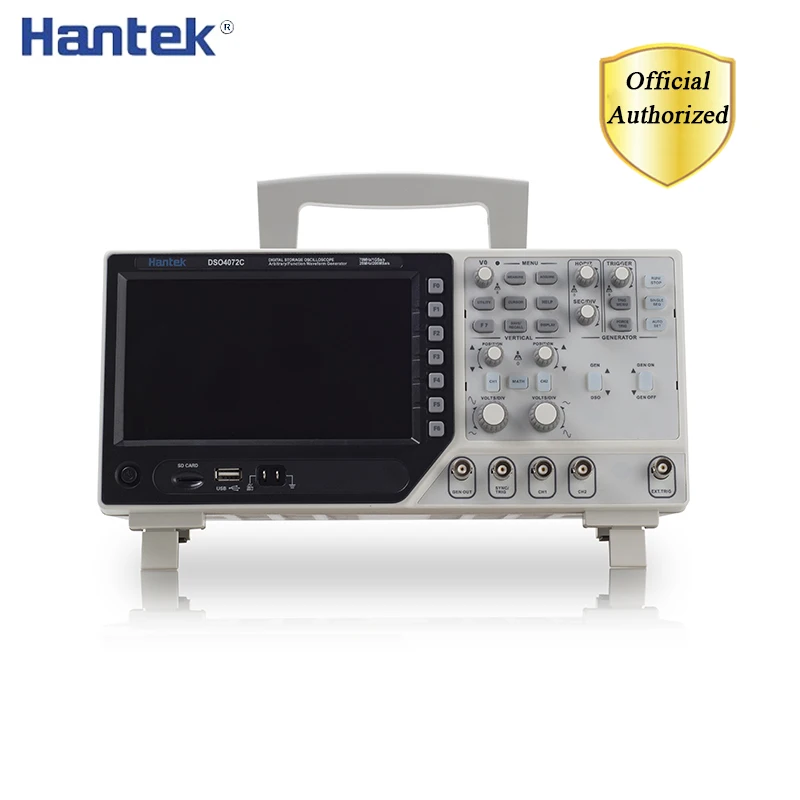 Цифровой осциллограф Hantek DSO4072C 2 канала 70 МГц 1 канал генератор