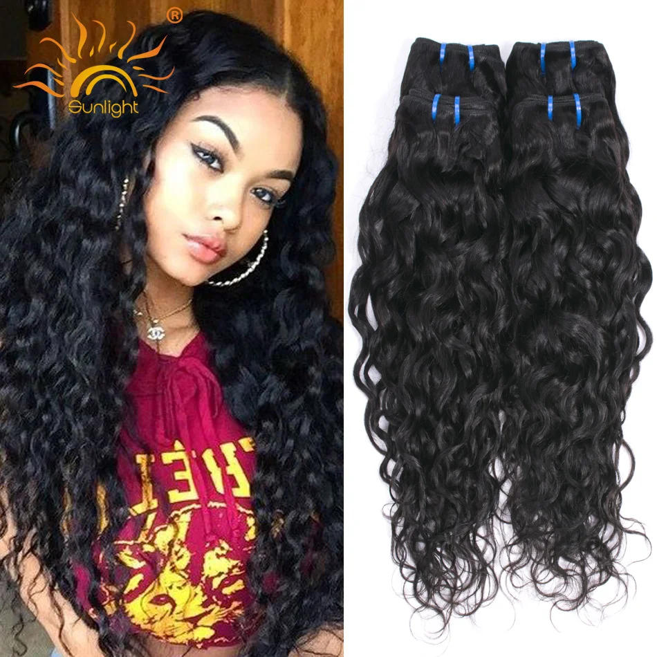 

Peruvian Virgin Hair Water Wave 3 Pieces 7A Unprocessed Cheap Human Hair Natural Wave Puruvian Hair Bundles No Tanglel More Soft