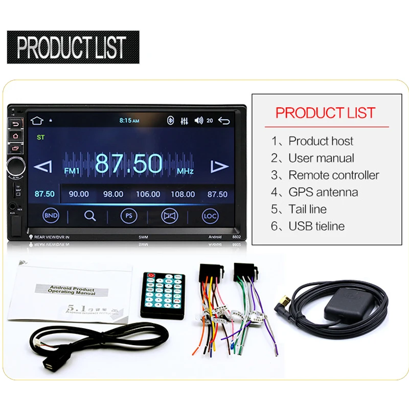 Sale Car Radio High Definition 7 Inch Touch Screen Car Bluetooth MP5 Player Car Double Spindle MP4 Navigation Integrated Machine 4