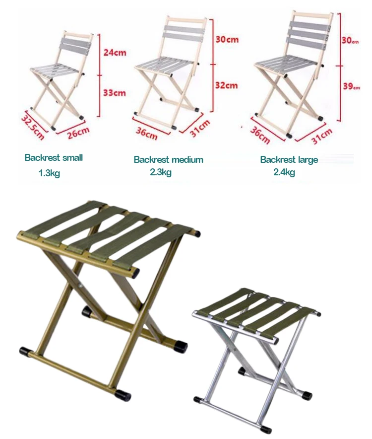 SUFEILE складной табурет уличная утолщенная спинка военный рыболовный стул, портативная скамья на открытом воздухе Кемпинг барбекю необходимо d5