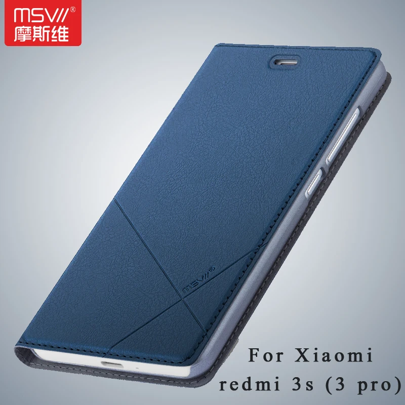Msvii Brand Xiaomi Redmi 3s case Wallet Leather Case xiaomi redmi 3 pro Stand Flip Leather Cover For redmi 3 s case 3s pro  5.0