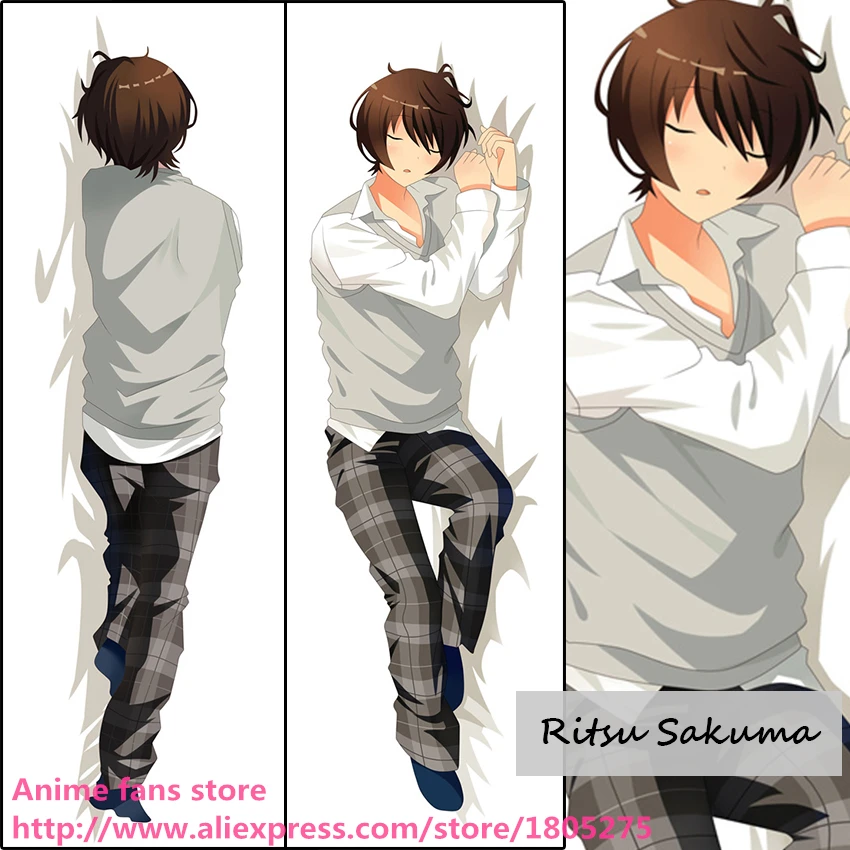 

Anime Ensemble Stars Ritsu Sakuma Cute BL Japanese Pillowcase Pillow Case Cover decorative Hugging Body Bedding