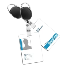 2 шт. карабин стиль выдвижной тяговое кольцо для ключей цепь ID талреп Имя тег карты держатель Бейджа катушка откатный ремень кольцо для ключей зажим