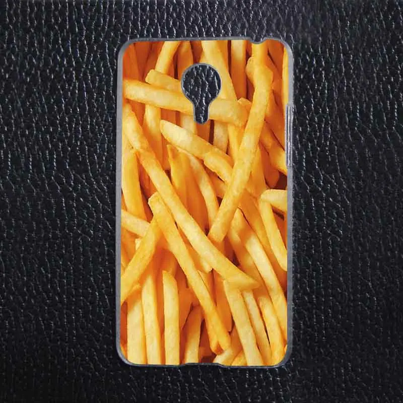 Food French Fries font b Funny b font Plastic Protective Shell Skin font b Bag b