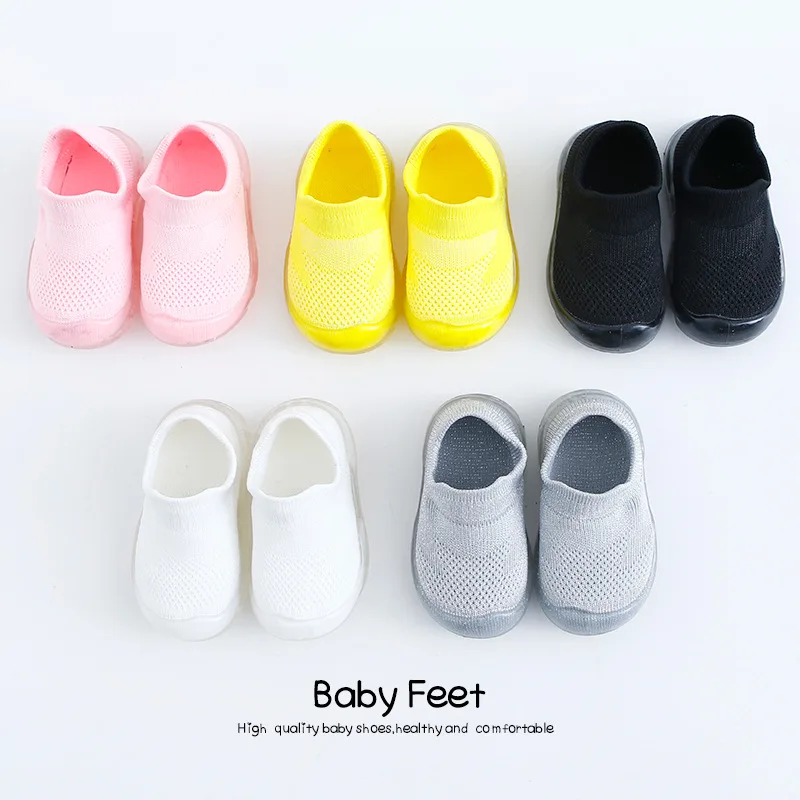 

2019 Spring Infant Toddler Shoes Girls Boys Casual Slip-On Mesh Shoes Soft Bottom Breathable Kids Baby First Walkers Shoes