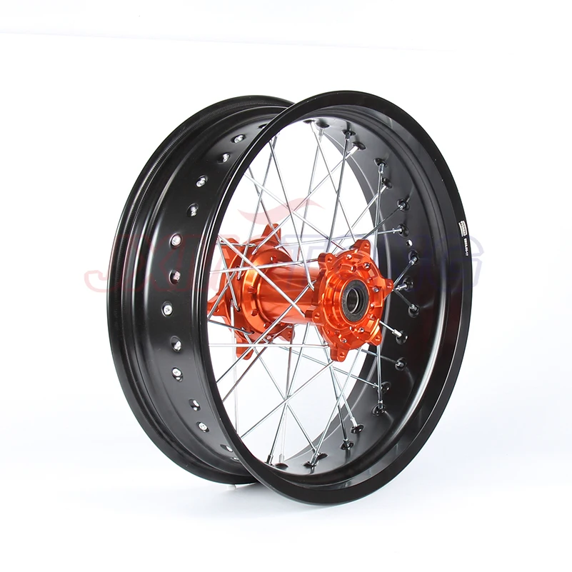 Supermotard колеса 3 5/5 0*17 &quotдля KTM SXF EXC R SX 300 450 125 250 350 530 2003 2017 2008 2007 оранжевая ступица