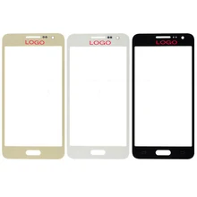 DHL Shipping 100pcs/lot Black white gold Replacement A3 LCD Front Touch Screen Glass Outer Lens for Samsung A3 A3000
