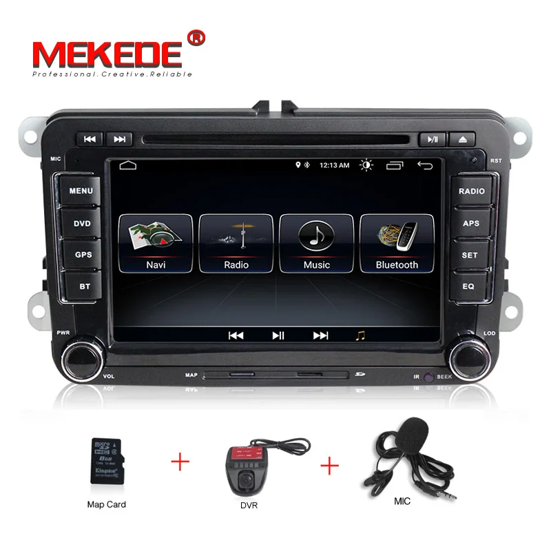 Mekede android 8,1 Автомобильный мультимедийный плеер для VW Skoda Octavia/Fabia/Rapid/Yeti/Superb/Seat Altea/Leon/Alhambra - Цвет: 7inch add dvr