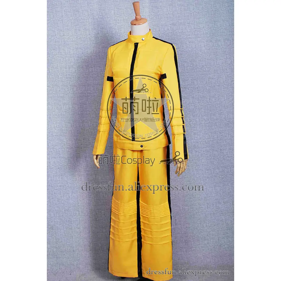 Kill Bill/костюм для косплея невесты Beatrix Michelle Kiddo новый желтый наряд униформа костюм