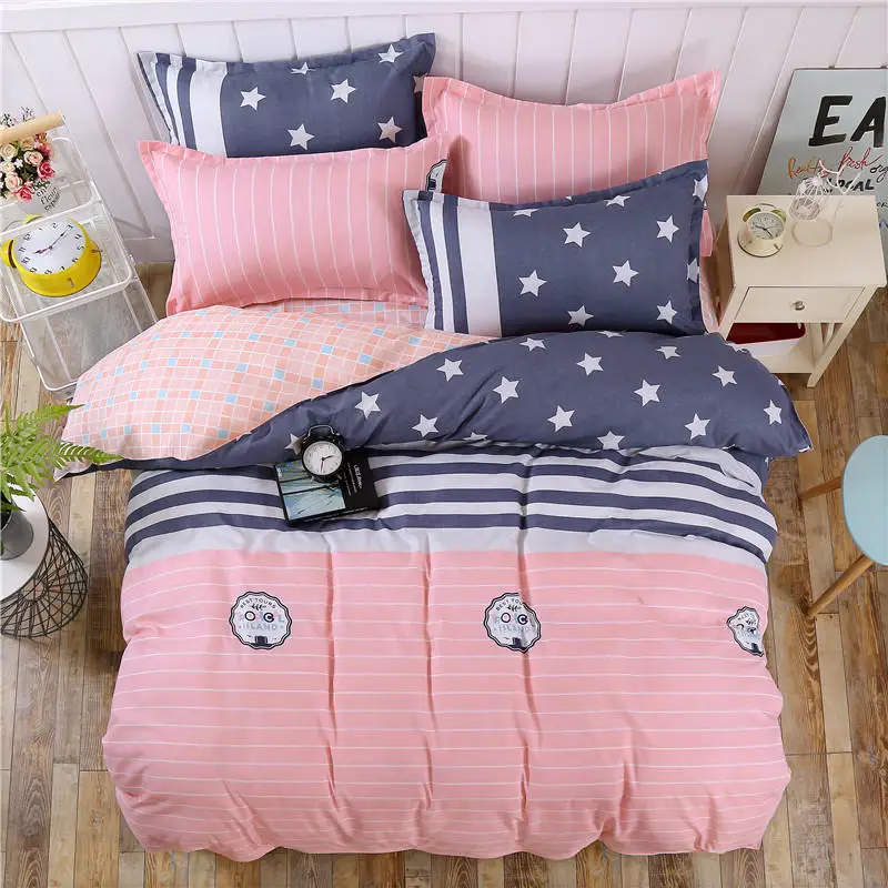 cheap 4 seasons universal Home Bedding Sets Soft duvet Cover Bed Set pillowcase King size Queen double Full 4pcs Twin 3pcs