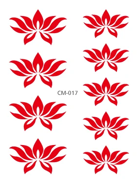 CM-017 Бинди индийская наклейка для лица драгоценности тату лоб временная татуировка наклейка актриса макияж татуаж фестиваль Тати вечерние тату - Цвет: CM-017