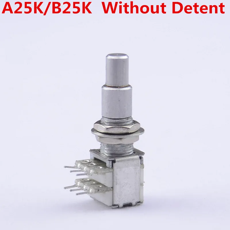 

1 Piece GuitarFamily A25K/B25K Stacked Dual Concentric Potentiometer(POT) Without Center Detent ( #1124 ) MADE IN KOREA