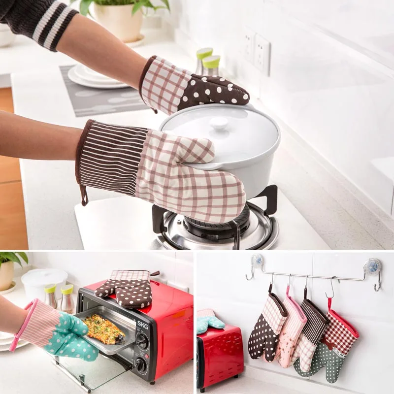1 шт толстые термостойкие изолированные перчатки для выпечки Кухонные микроволновые печи анти-обжимные перчатки Прихватки изоляционные прокладки
