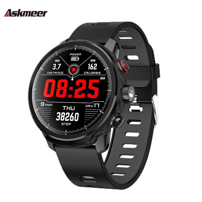 

ASKMEER Smartwatch Sleep Snap 1.3'' smart Watches heart rate monitor Call Reminder Waterproof For IOS & Android 100 Days Standby