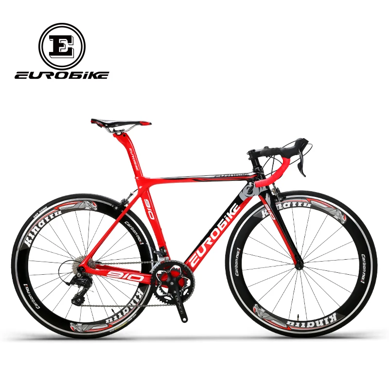 Flash Deal EUROBIKE 50CM Carbon Frame   700C Racing BicycleEurobike 18 Speed Road Bike 5