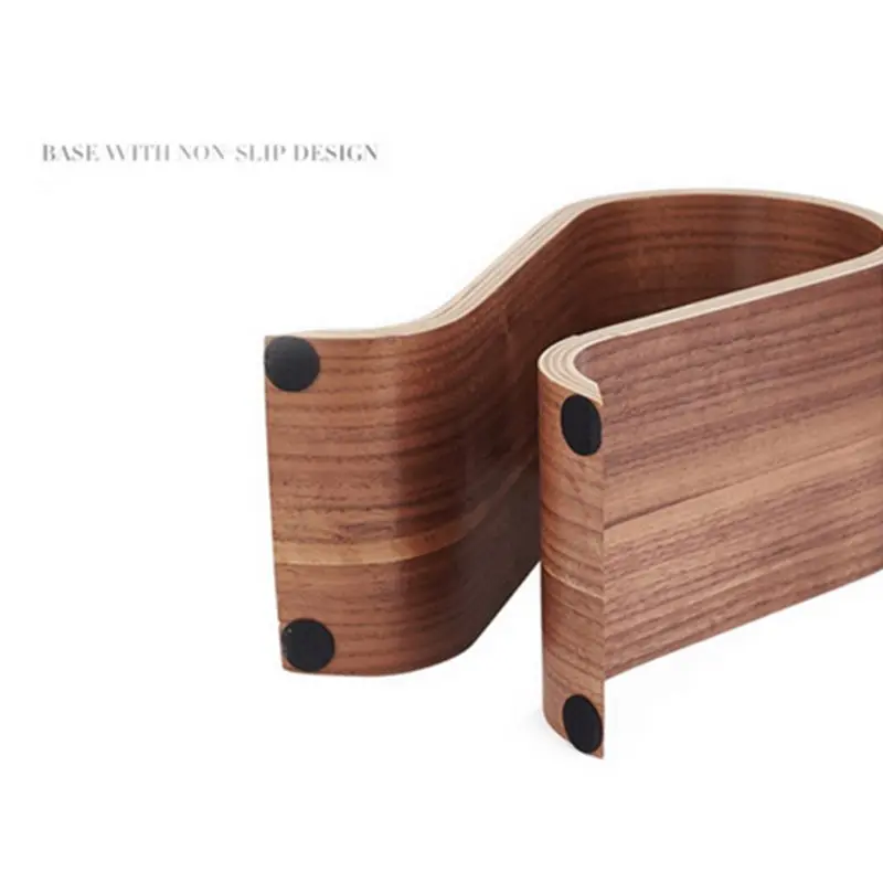 VODOOL Wooden U Shape Headphone Stand Classic Walnut Headphones Holder Headset Hanger Bracket Home Office Studio Bedroom Using