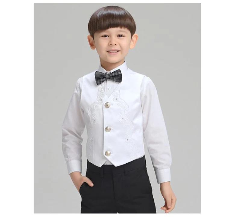  School Boys Vest Brand England Style Gentle Boys Wedding Waistcoat Kids Party & Performance Vest for Boy (10)