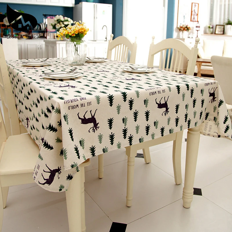 

Dream NS Tablecloth Home Cartoon Christmas Home Decorative Rectangle Lace Tablecloth Dining Table Cover For Christmas Tablecloth