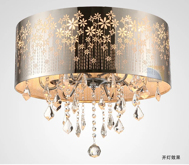 Modern LED K9 Lustre Crystal Chandelier Drum Crystal Ceiling Lamp ... Modern LED K9 Lustre Crystal Chandelier Drum Crystal Ceiling Lamp ...