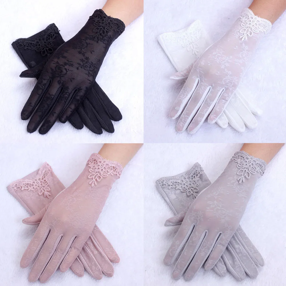 Женские длинные перчатки, Осенние защитные перчатки с УФ-защитой, кружевные перчатки, Женские Перчатки, варежки, высококачественные кружевные перчатки, зимние перчатки#10