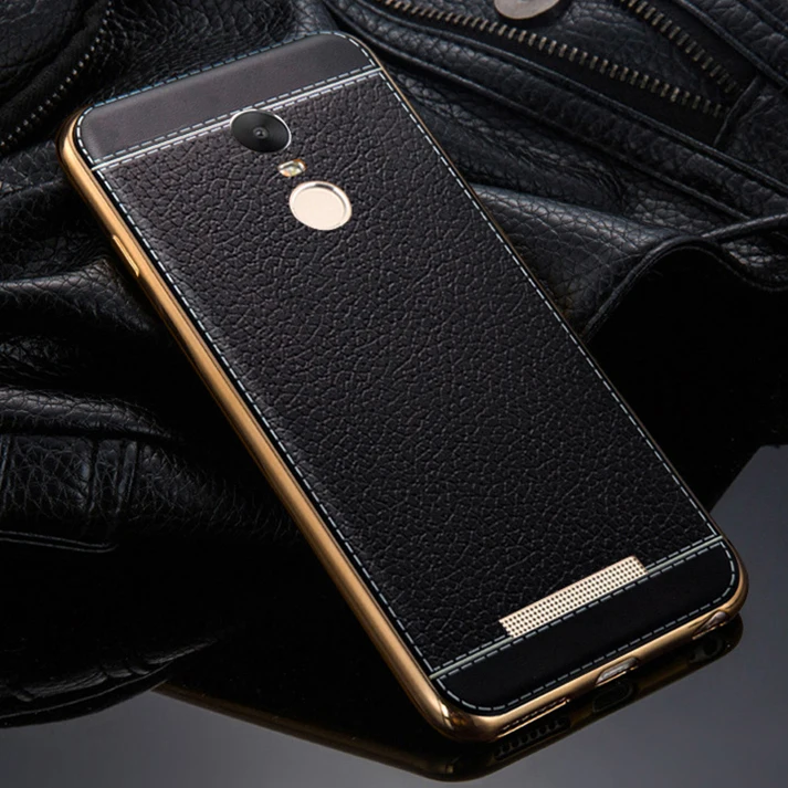 Роскошный гибридный Чехол из искусственной кожи с зернистой текстурой Note2 для
