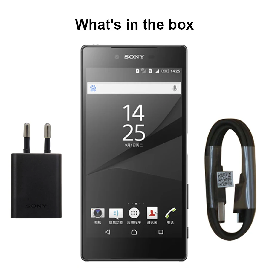 Оригинальный разблокированный Sony Xperia Z5 Premium E6853 4G LTE одна SIM карта 3 ГБ ОЗУ 32 Гб ПЗУ 5