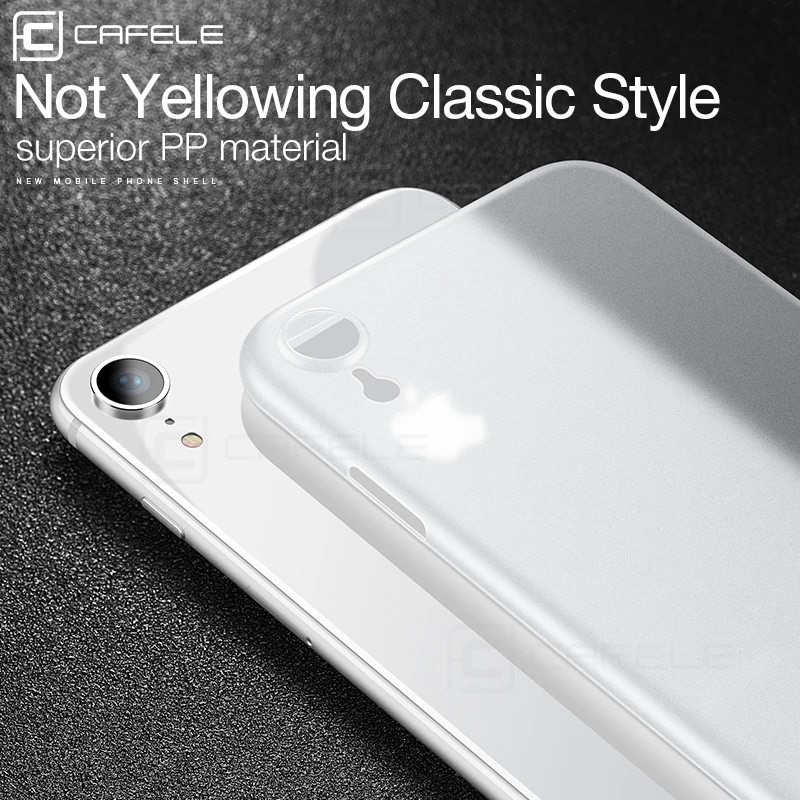 

Cafele Plastic Hard Case for iPhone Xs/ XR/ Xs MAX Anti Scratch Ultra-thin 0.3mm Plastic Case Cover for iPhone Xs/ XR/ Xs MAX