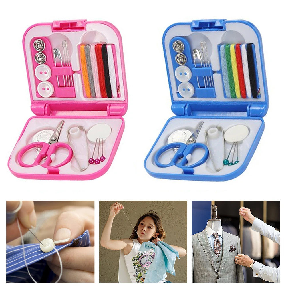 

Sewing Kit Tool Storage Box Needle Thread Scissor Organizer Medicine Container New Hussif Workbox Sewing Tools Scissor Needle