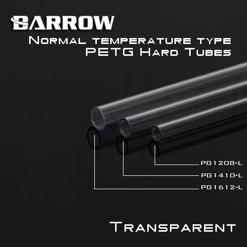 Barrow PG1612/PG1410/PG1208 500 мм PETG жесткие трубы высокое качество светильник передачи 12x 8/14x1