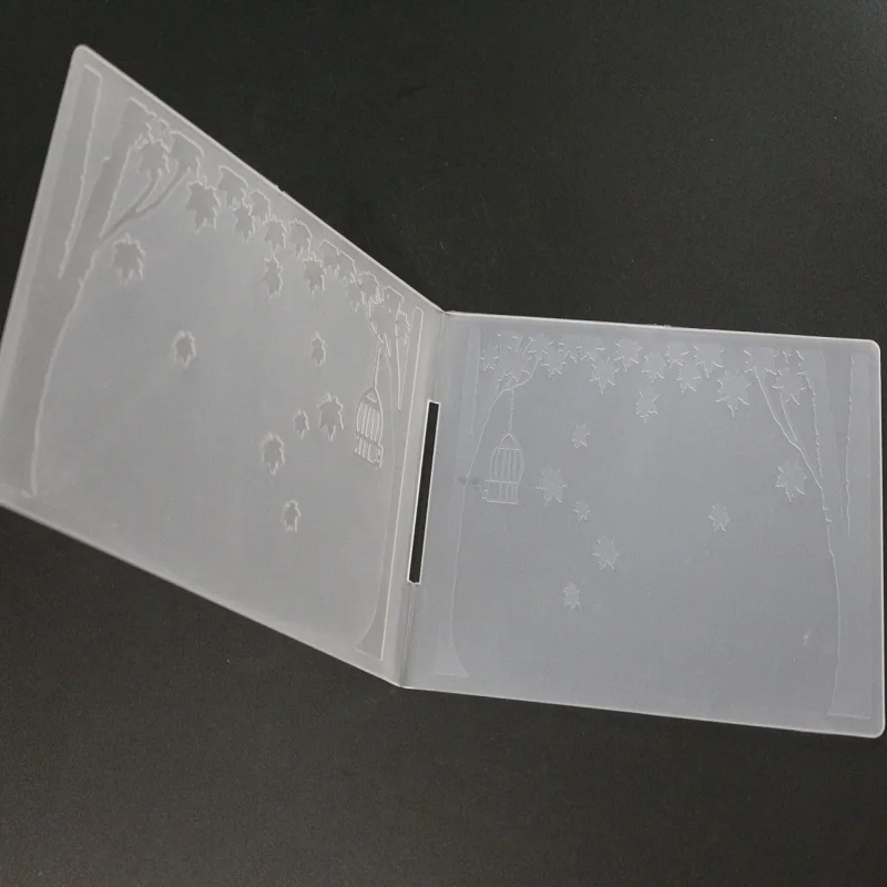 10 дизайн пластиковые папки для тиснения Скрапбукинг для изготовления открыток декоративные albulm для изготовления фотографий папки для тиснения - Цвет: Сливовый