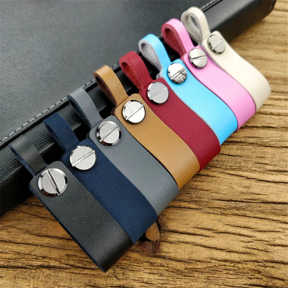 

K014 Leather Cowhide Creative Key Key Rings Holder Car Hanging Waist Key Chain