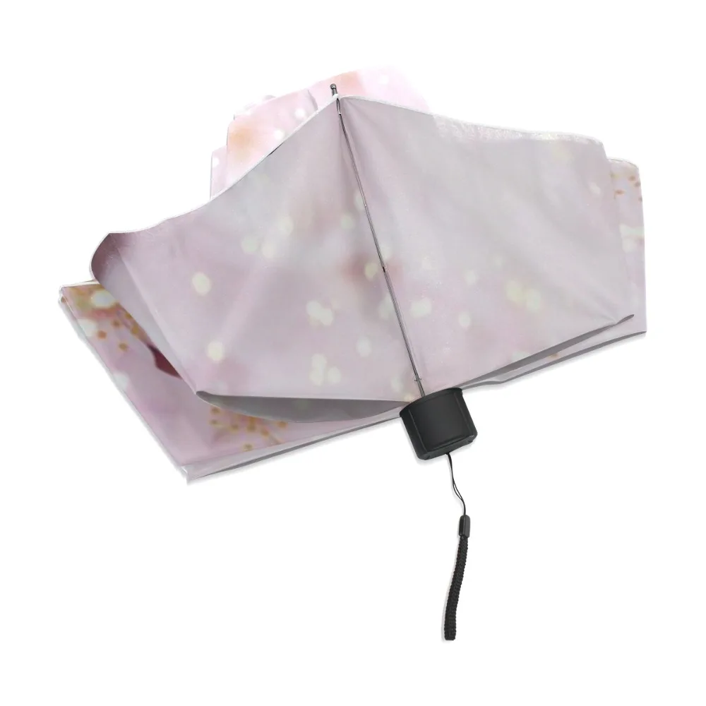 Полностью автоматический зонтик от дождя женский зонтик Сказочный цветок Анти-УФ складной качественный Ветрозащитный сильный узор брендовый дождевик