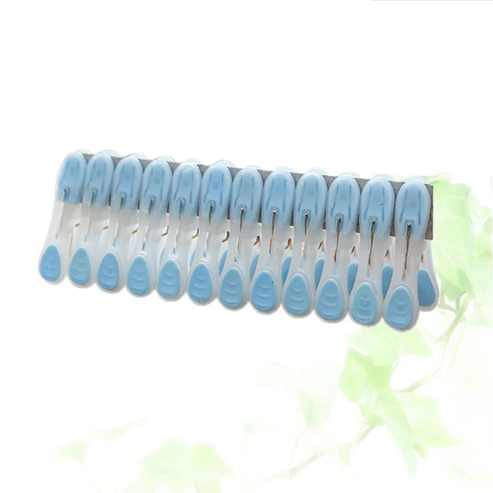 24Pcs Clothes Peg Plastic Clothespins Windproof Photo Clips Hanger Clips Laundry Pegs for Socks Underwear Clothes