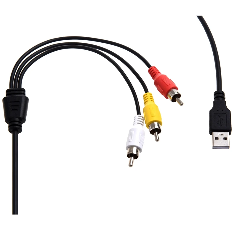 3 RCA к usb-кабелю